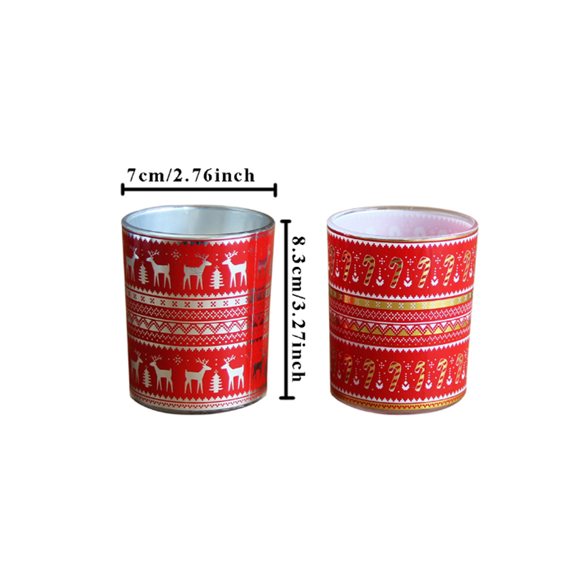 Free sample supply 7*8cm Christmas scented soy wax candles China supplier